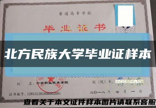 北方民族大学毕业证样本缩略图