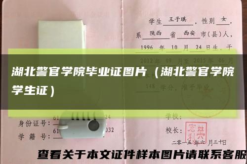 湖北警官学院毕业证图片（湖北警官学院学生证）缩略图