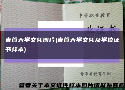 吉首大学文凭图片(吉首大学文凭及学位证书样本)缩略图