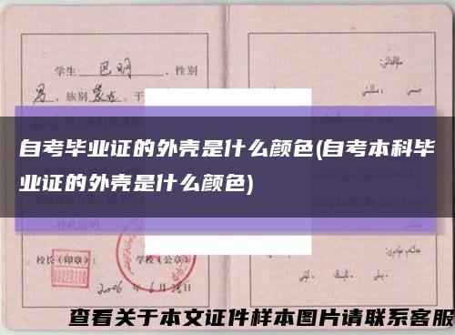 自考毕业证的外壳是什么颜色(自考本科毕业证的外壳是什么颜色)缩略图