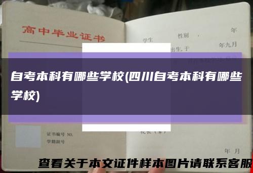 自考本科有哪些学校(四川自考本科有哪些学校)缩略图