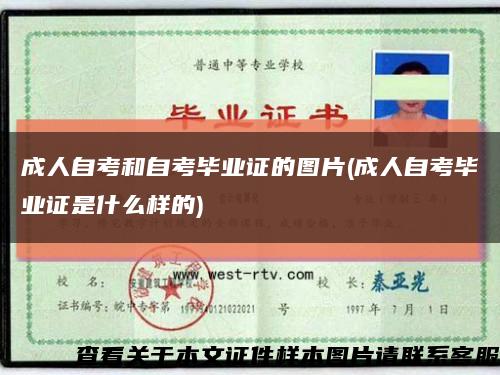 成人自考和自考毕业证的图片(成人自考毕业证是什么样的)缩略图