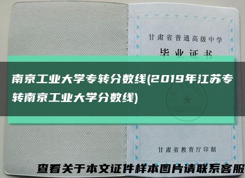 南京工业大学专转分数线(2019年江苏专转南京工业大学分数线)缩略图