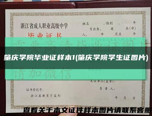 肇庆学院毕业证样本1(肇庆学院学生证图片)缩略图