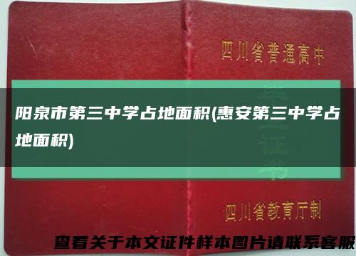 阳泉市第三中学占地面积(惠安第三中学占地面积)缩略图