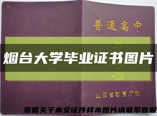 烟台大学毕业证书图片缩略图