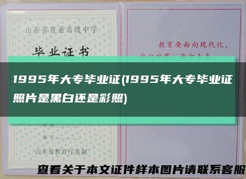 1995年大专毕业证(1995年大专毕业证照片是黑白还是彩照)缩略图