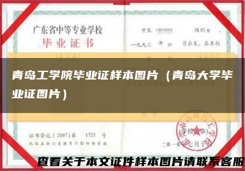 青岛工学院毕业证样本图片（青岛大学毕业证图片）缩略图