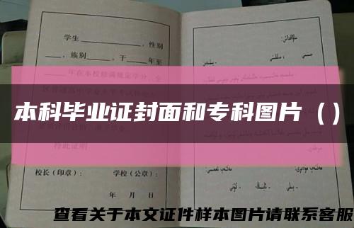 本科毕业证封面和专科图片（）缩略图