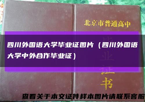 四川外国语大学毕业证图片（四川外国语大学中外合作毕业证）缩略图