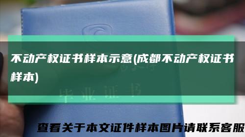 不动产权证书样本示意(成都不动产权证书样本)缩略图