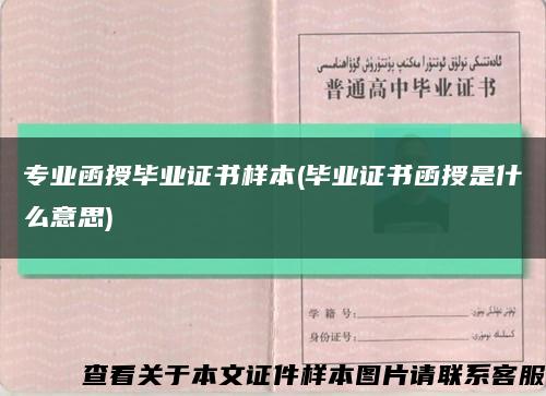 专业函授毕业证书样本(毕业证书函授是什么意思)缩略图