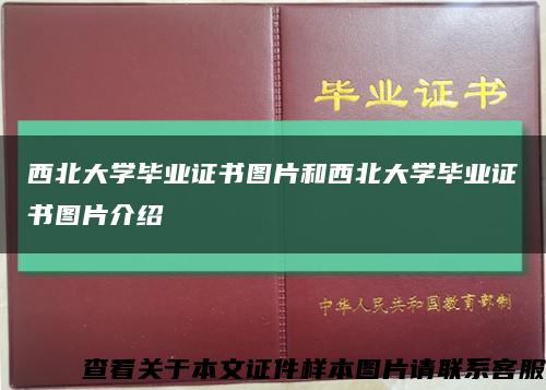 西北大学毕业证书图片和西北大学毕业证书图片介绍缩略图