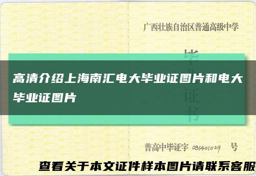 高清介绍上海南汇电大毕业证图片和电大毕业证图片缩略图