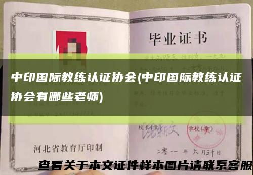 中印国际教练认证协会(中印国际教练认证协会有哪些老师)缩略图