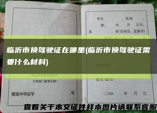 临沂市换驾驶证在哪里(临沂市换驾驶证需要什么材料)缩略图