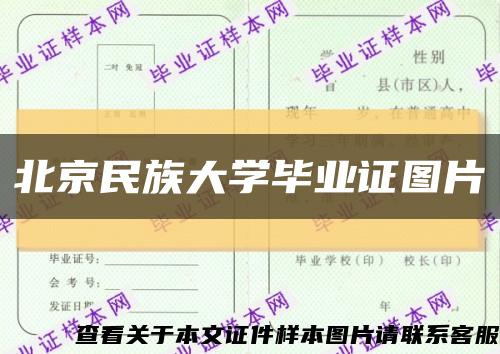 北京民族大学毕业证图片缩略图