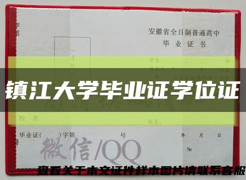 镇江大学毕业证学位证缩略图