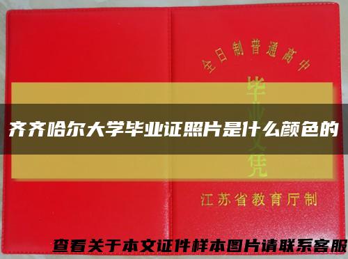 齐齐哈尔大学毕业证照片是什么颜色的缩略图