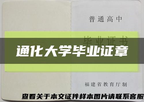 通化大学毕业证章缩略图