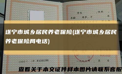 遂宁市城乡居民养老保险(遂宁市城乡居民养老保险局电话)缩略图