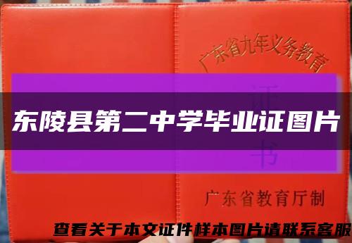 东陵县第二中学毕业证图片缩略图