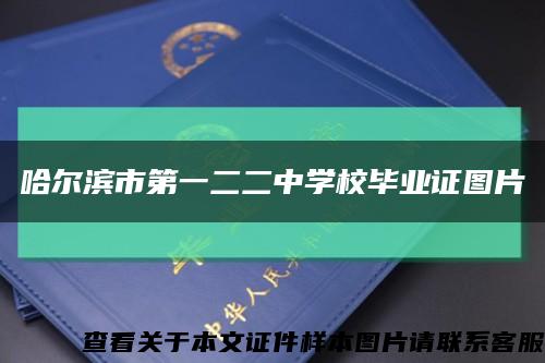 哈尔滨市第一二二中学校毕业证图片缩略图