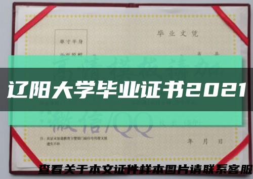 辽阳大学毕业证书2021缩略图