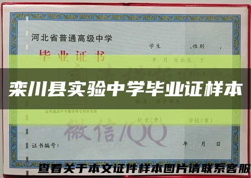栾川县实验中学毕业证样本缩略图