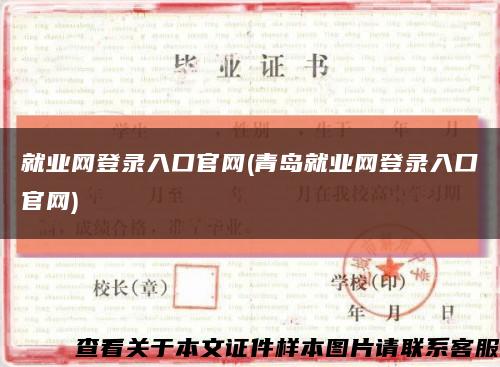 就业网登录入口官网(青岛就业网登录入口官网)缩略图