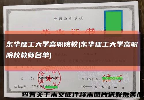 东华理工大学高职院校(东华理工大学高职院校教师名单)缩略图