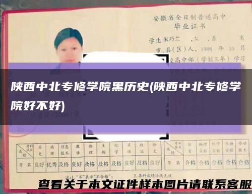 陕西中北专修学院黑历史(陕西中北专修学院好不好)缩略图