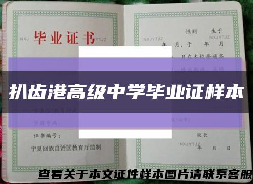 扒齿港高级中学毕业证样本缩略图