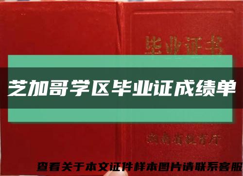 芝加哥学区毕业证成绩单缩略图