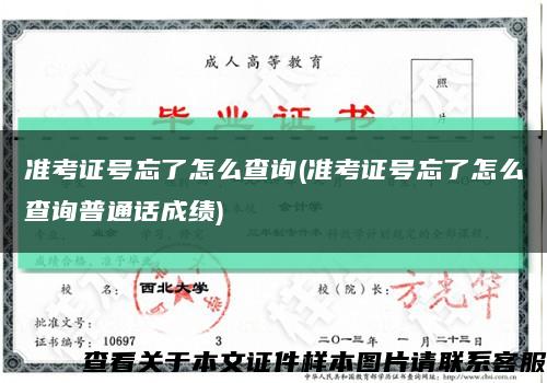 准考证号忘了怎么查询(准考证号忘了怎么查询普通话成绩)缩略图