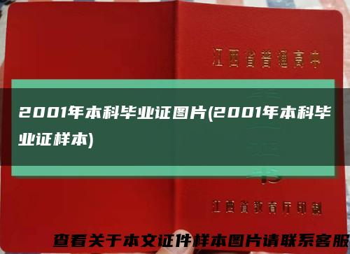 2001年本科毕业证图片(2001年本科毕业证样本)缩略图