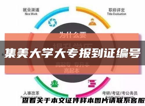 集美大学大专报到证编号缩略图