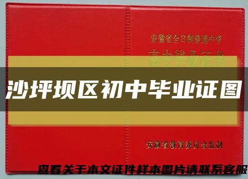 沙坪坝区初中毕业证图缩略图