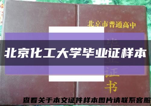 北京化工大学毕业证样本缩略图