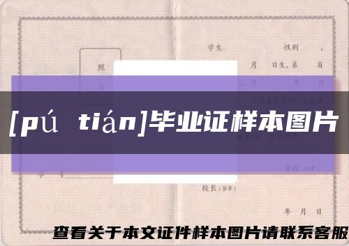 [pú tián]毕业证样本图片缩略图