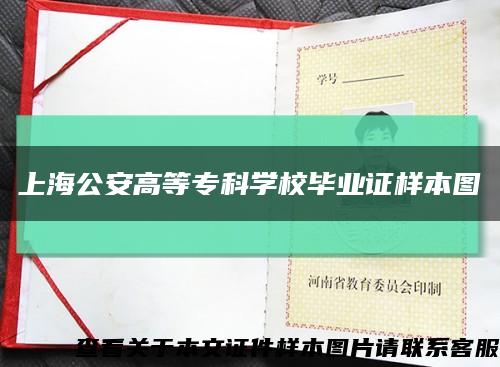 上海公安高等专科学校毕业证样本图缩略图