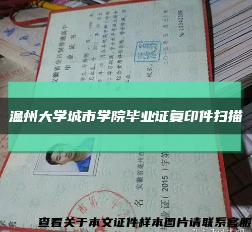 温州大学城市学院毕业证复印件扫描缩略图