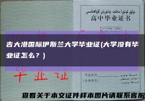 吉大港国际伊斯兰大学毕业证(大学没有毕业证怎么？)缩略图