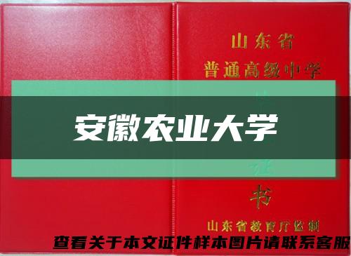 安徽农业大学缩略图