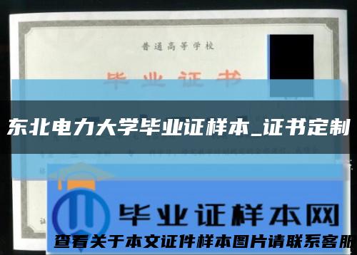 东北电力大学毕业证样本_证书定制缩略图