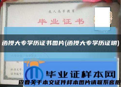 函授大专学历证书图片(函授大专学历证明)缩略图