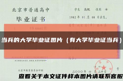 当兵的大学毕业证图片（有大学毕业证当兵）缩略图