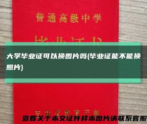 大学毕业证可以换图片吗(毕业证能不能换照片)缩略图