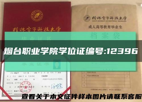 烟台职业学院学位证编号:12396缩略图