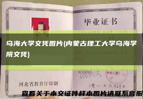 乌海大学文凭图片(内蒙古理工大学乌海学院文凭)缩略图